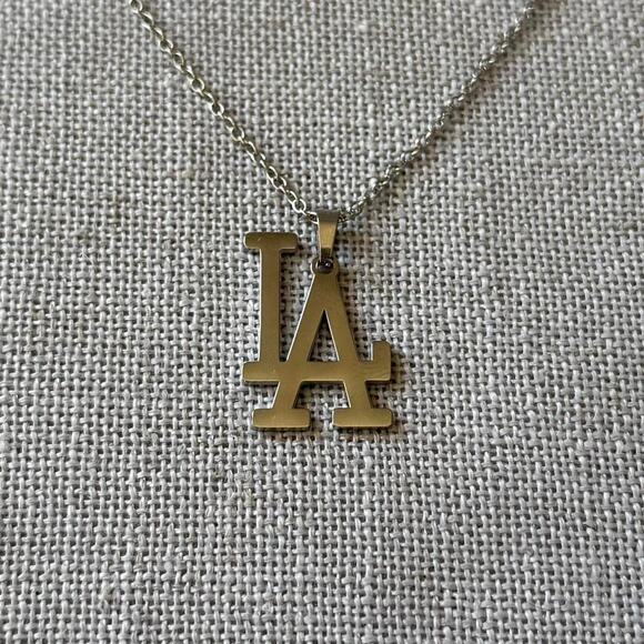 Y2k silver la dodgers mlb WMNS - Picture 1 of 5